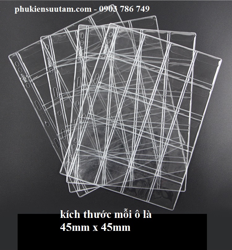 Phơi đựng tiền xu có kích thước ô chứa 45mm