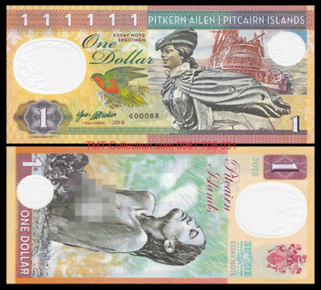 Pitcairn Islands 1 Dollars 2018 UNC