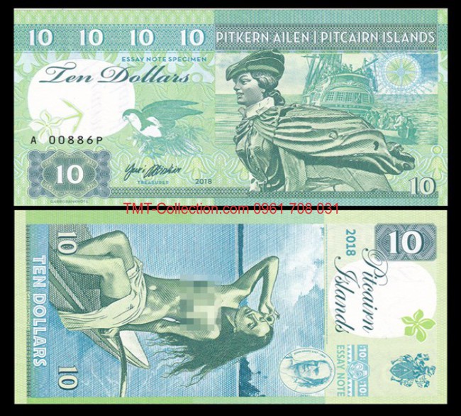 Pitcairn Islands 10 Dollars 2018 UNC
