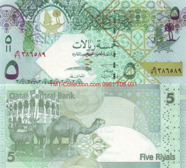Qatar 5 Riyal 2008 UNC