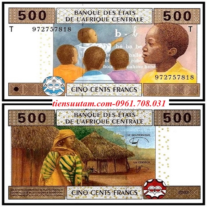 Republic of the Congo - Cộng Hoà Congo 500 CFA franc 2002 UNC (T)
