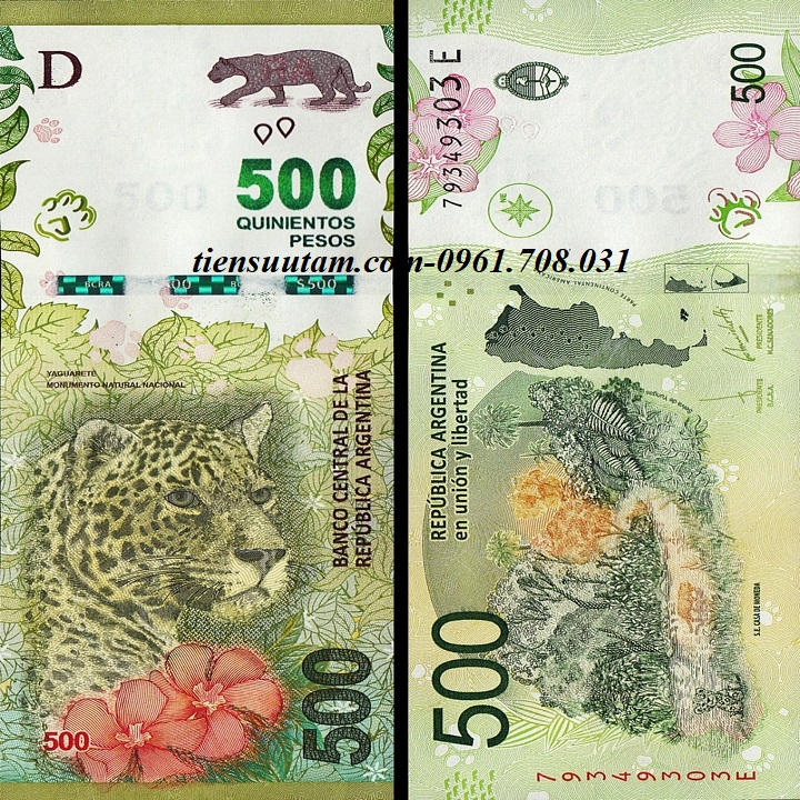 Argentina 500 pesos 2016 UNC