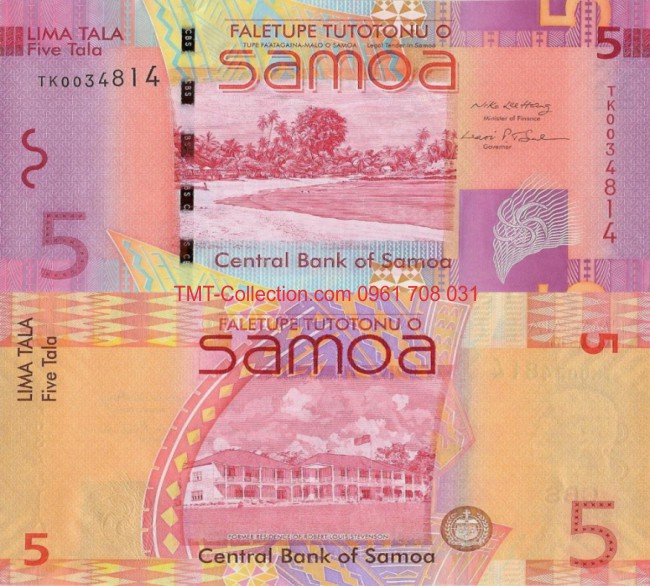 Samoa 5 Tala 2008 UNC