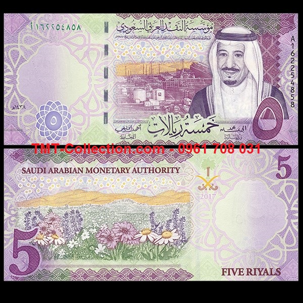 Saudi Arabia - Ả Rập Saudi 5 Rial 2017 UNC