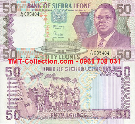 Sierra Leone 50 Leones 1989 UNC