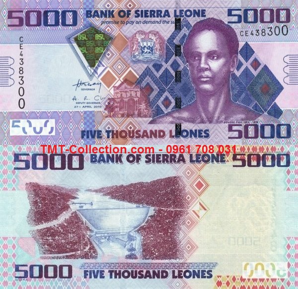 Sierra Leone 5000 Leones 2010 UNC (tờ)
