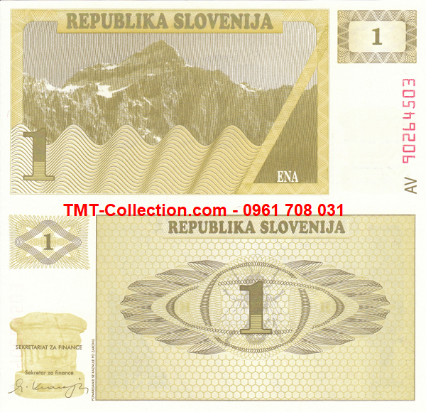 Slovenia 1 Tolarjev 1990 UNC