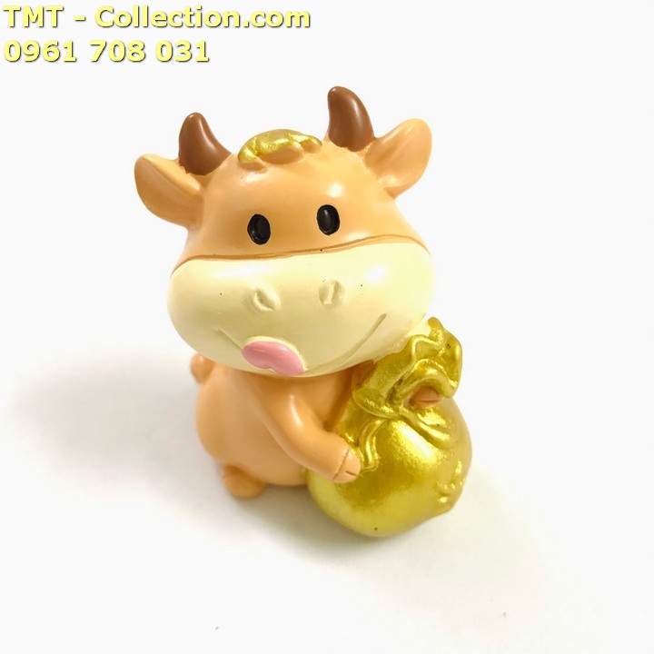Tượng Nhựa Con Trâu Cute giao mẫu ngẫu nhiên - TMT Collection.com