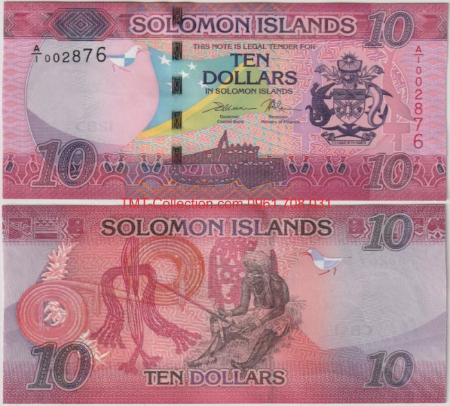 Solomon 10 Dollars 2017 UNC