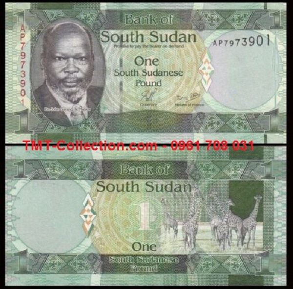 South Sudan - Nam Sudan 1 Pound 2011 UNC (tờ)