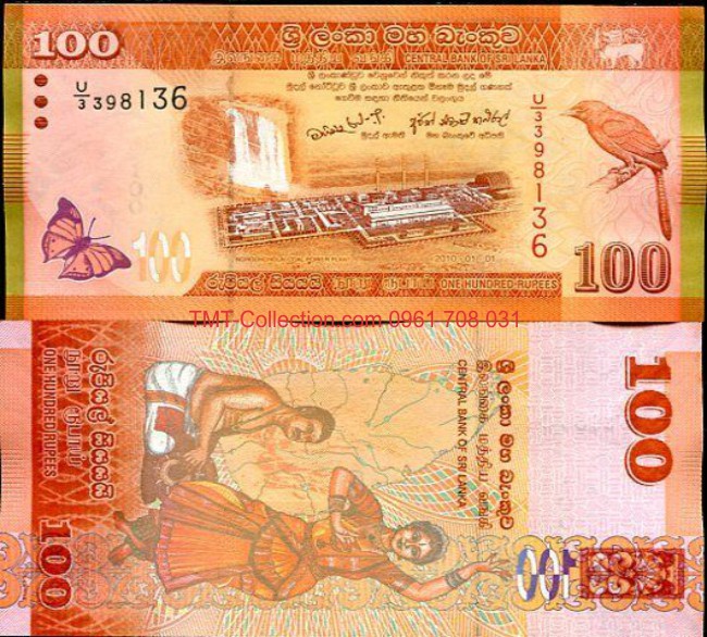 Srilanka 100 Rupees 2010 UNC