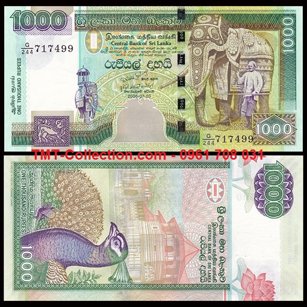 Srilanka 1000 Rupees 2006 UNC