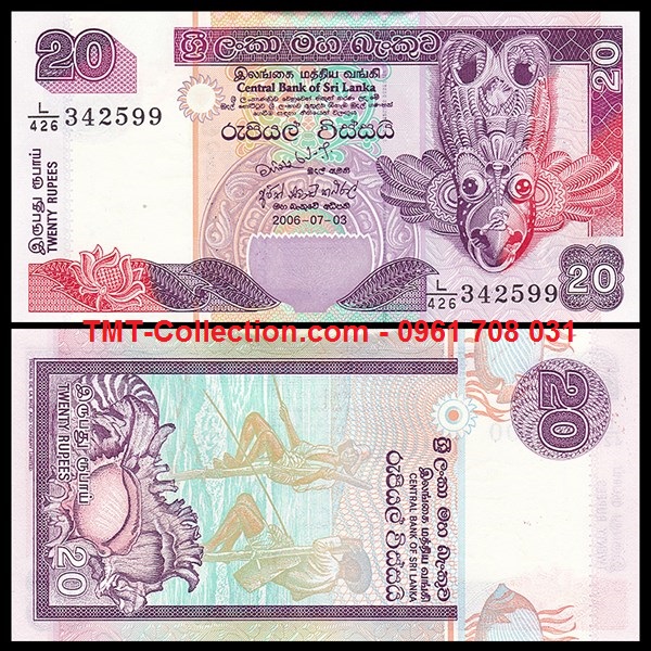 Srilanka 20 Rupees 2006 UNC