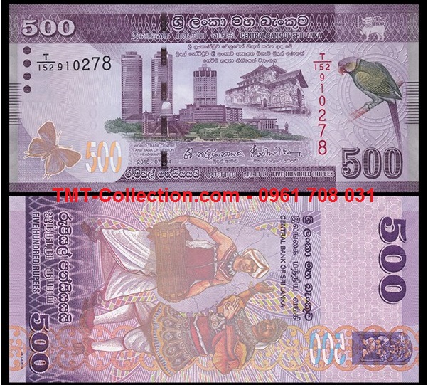 Srilanka 500 Rupees 2017 UNC (tờ)