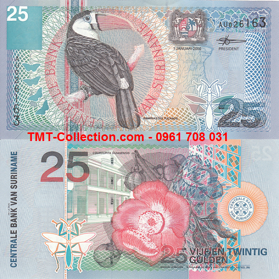 Suriname 25 Gulden 2000 UNC (tờ)