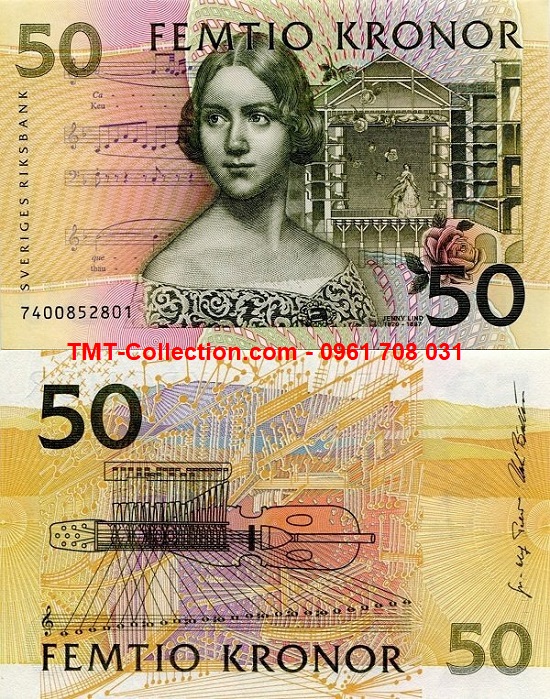 Sweden - Thụy Điển 50 Kroner 1997 UNC