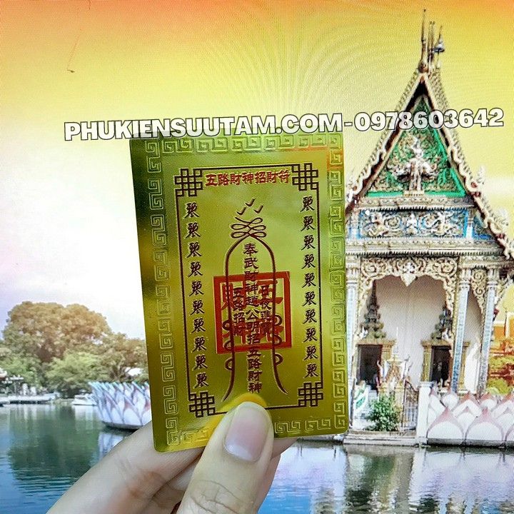Thẻ Kim Bài Ngũ Lộ Thần Tài - Phukiensuutam.com