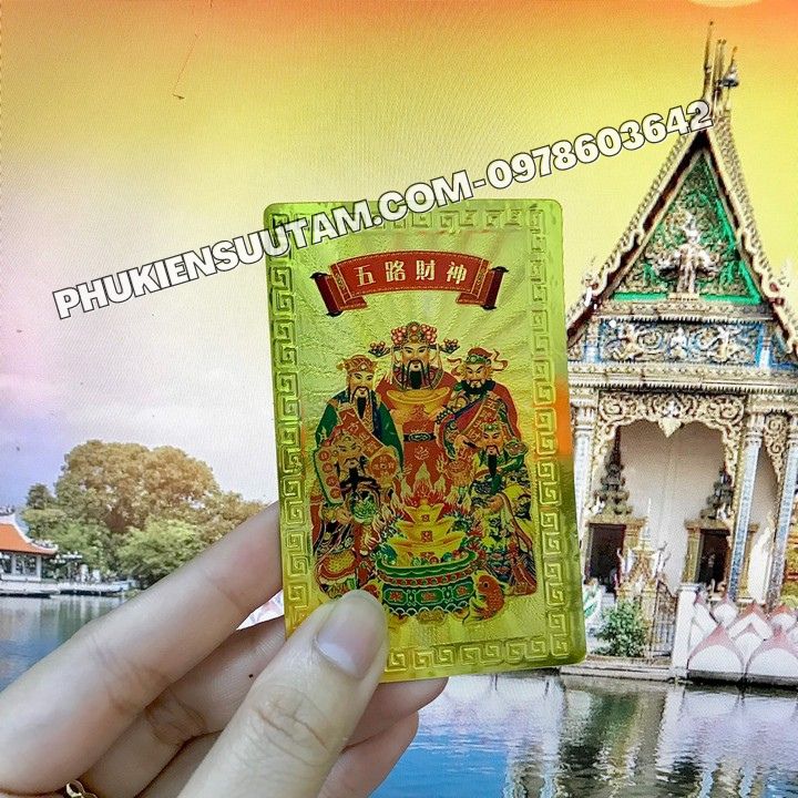 Thẻ Kim Bài Ngũ Lộ Thần Tài - Phukiensuutam.com