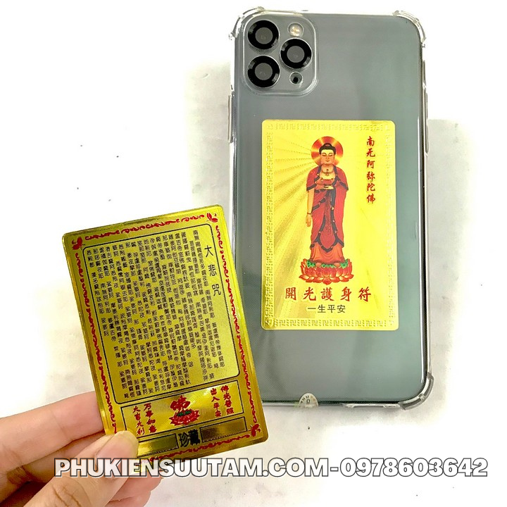 Thẻ Kim Bài Phật A Di Đà - Phukiensuutam.com