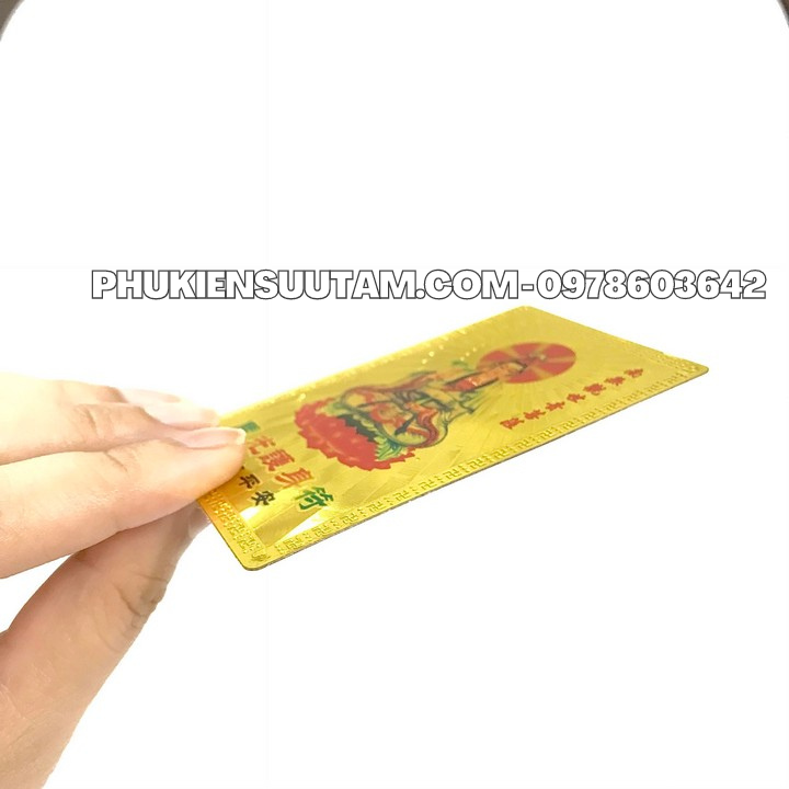 Thẻ Kim Bài Quan Âm Bồ Tát - Phukiensuutam.com