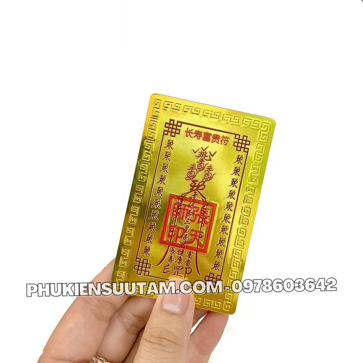 Thẻ Kim Bài Tam Đa Phúc Lộc Thọ - Phukiensuutam.com
