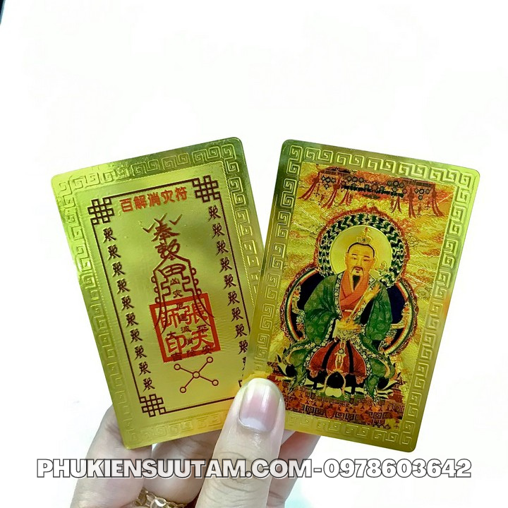 Thẻ Kim Bài Thần Trừ Thảm Họa Thiên Tai - Phukiensuutam.com