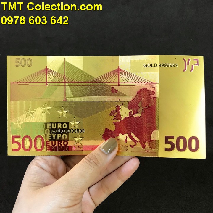 Tiền 500 EURO mạ vàng - TMT Collection.com