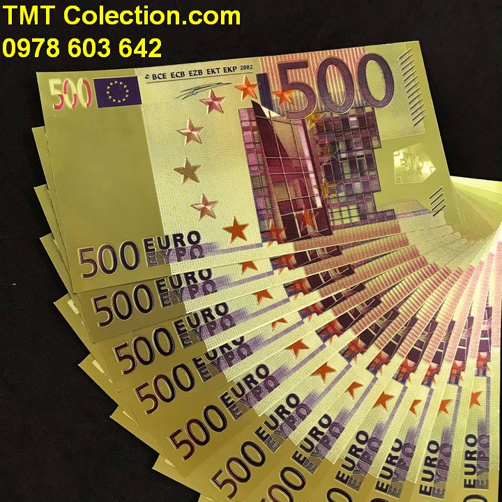 Tiền 500 EURO mạ vàng - TMT Collection.com