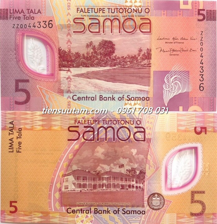Samoa 5 Tala 2023 UNC Polyme