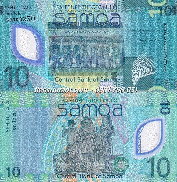 Samoa 10 Tala 2023 UNC Polyme