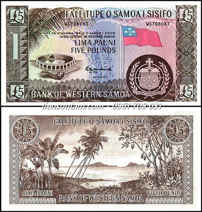 Samoa 5 Pounds 2020 UNC