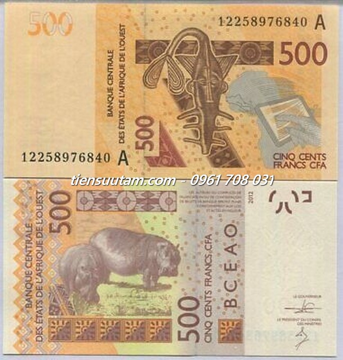 Cote d'Ivoire - Bờ Biển Ngà - CFA 500 Francs 2012 UNC (A)