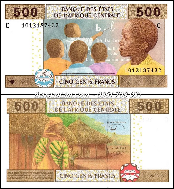 Chad 500 CFA franc 2002 UNC (C)