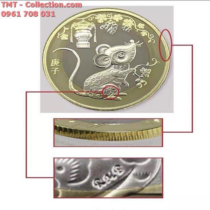 Xu 10 Yuan 2020 hình con chuột - TMT Collection.com