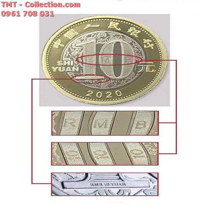 Xu 10 Yuan 2020 hình con chuột - TMT Collection.com