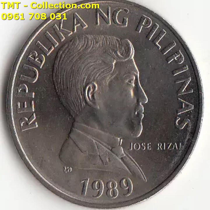 Xu con Trâu 1 piso của Philippines tặng túi gấm - TMT Collection.com