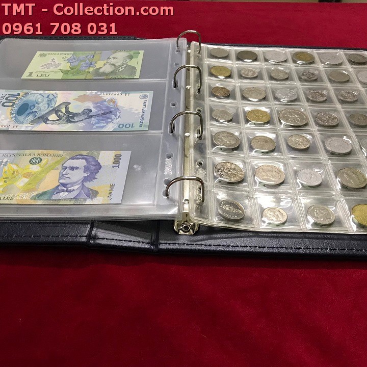 Album đựng 30 tờ tiền giấy và 210 đồng xu - TMT Collection.com