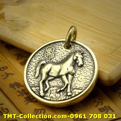Mặt Đồng Xu Đồng Hình Con Ngựa - TMT Collection