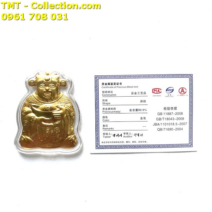 Bao Lì Xì Thần Tài Mạ Vàng Thường - TMT Collection