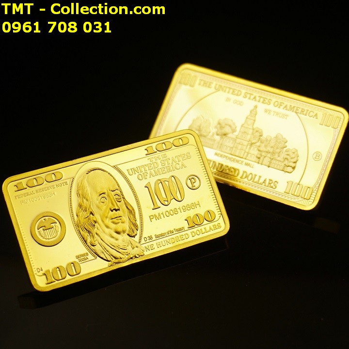 Medal 100 Dola mạ vàng - TMT Collection