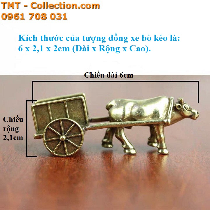 Tượng đồng xe bò kéo - TMT Collection.com