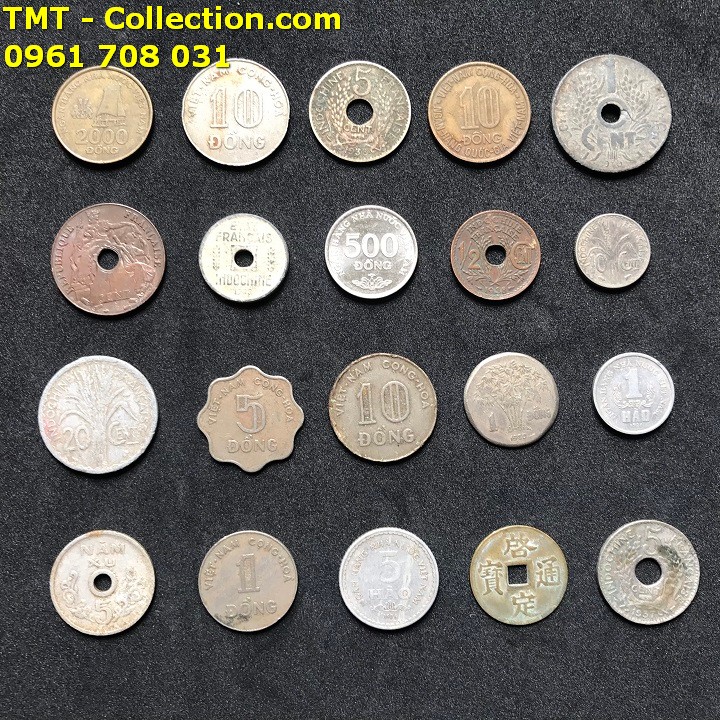 Bộ 20 tiền xu Việt Nam qua các thời kỳ - TMT Collection.com