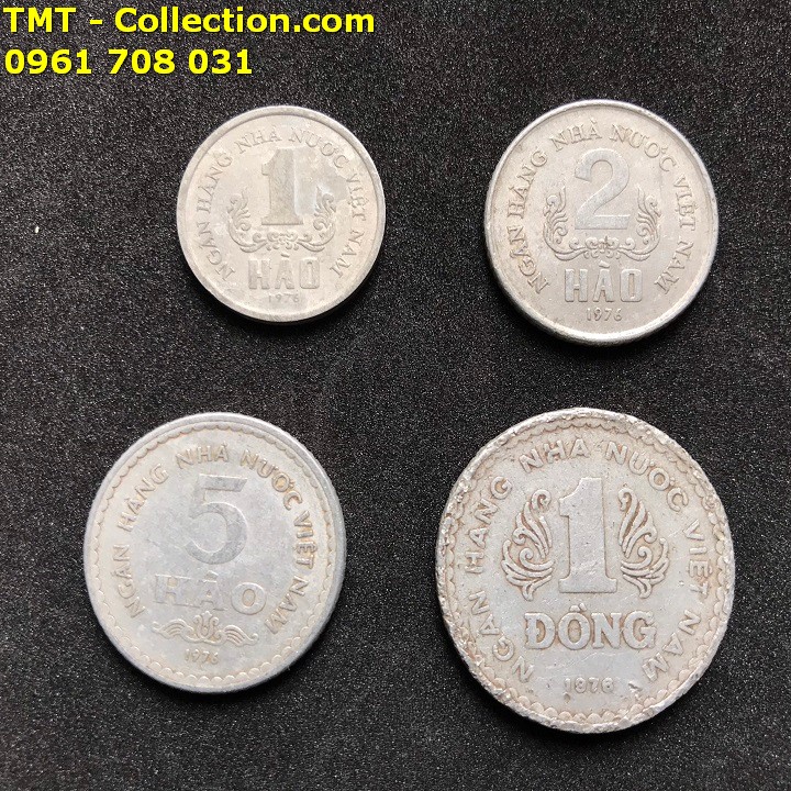 Bộ 4 xu Việt Nam 1976 - TMT Collection.com