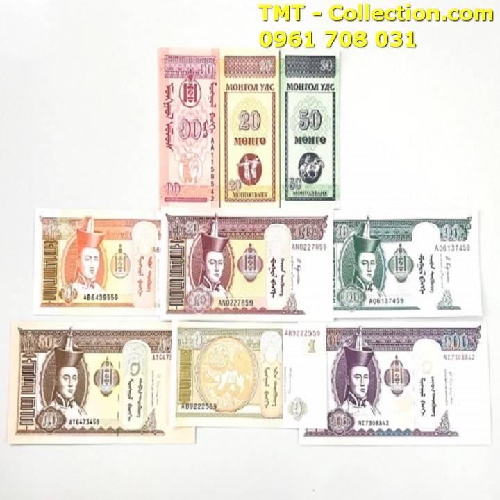Bộ 9 tờ Mông Cổ - TMT Collection.com