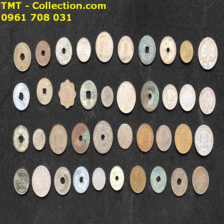 Bộ 40 Xu Việt Nam qua các thời kỳ - TMT Collection.com