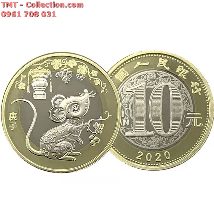 Xu 10 Yuan 2020 hình con chuột - TMT Collection.com