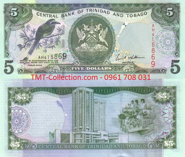 Trinidad and Tobago 5 Dollars 2006 UNC (tờ)