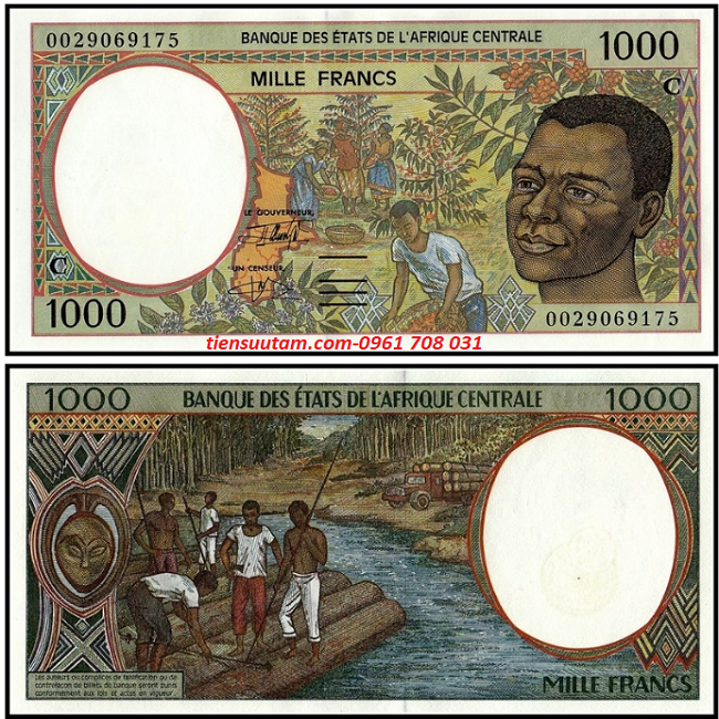 Republic of the Congo - Cộng Hoà Congo 1000 CFA franc 1993 UNC (C)