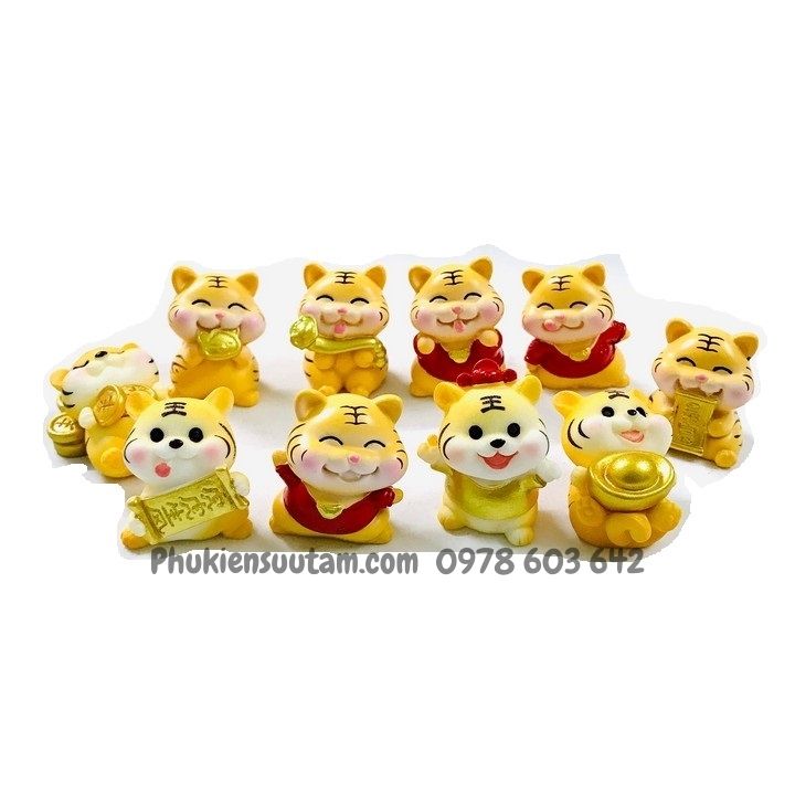 Tượng Nhựa Con Cọp Cute Dễ Thương (giao mẫu ngẫu nhiên) - Phukiensuutam.com