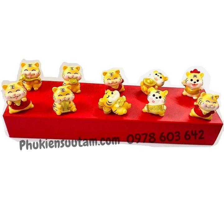 Tượng Nhựa Con Cọp Cute Dễ Thương (giao mẫu ngẫu nhiên) - Phukiensuutam.com